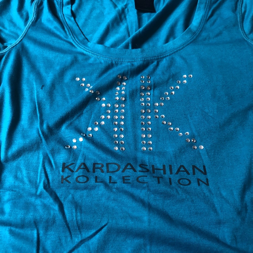 Kardashian embellished T-shirt by K Dash from QVC